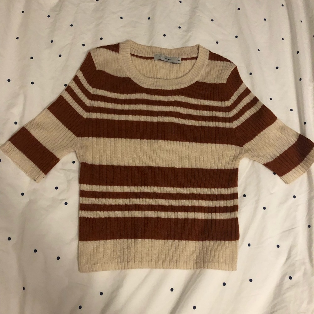 Striped Crop Sweater - Need Supply - Picture 3 of 5